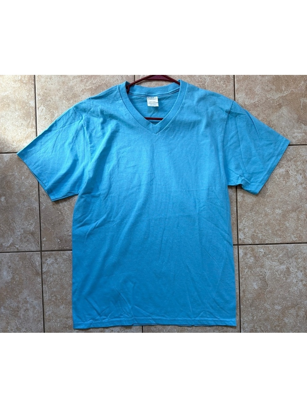 Medium - Men - Port & Company Core Cotton V-Neck T-Shirts